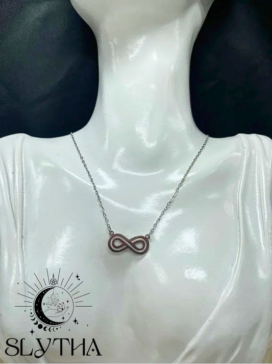 Collier signe de l’infini en acier inoxydable