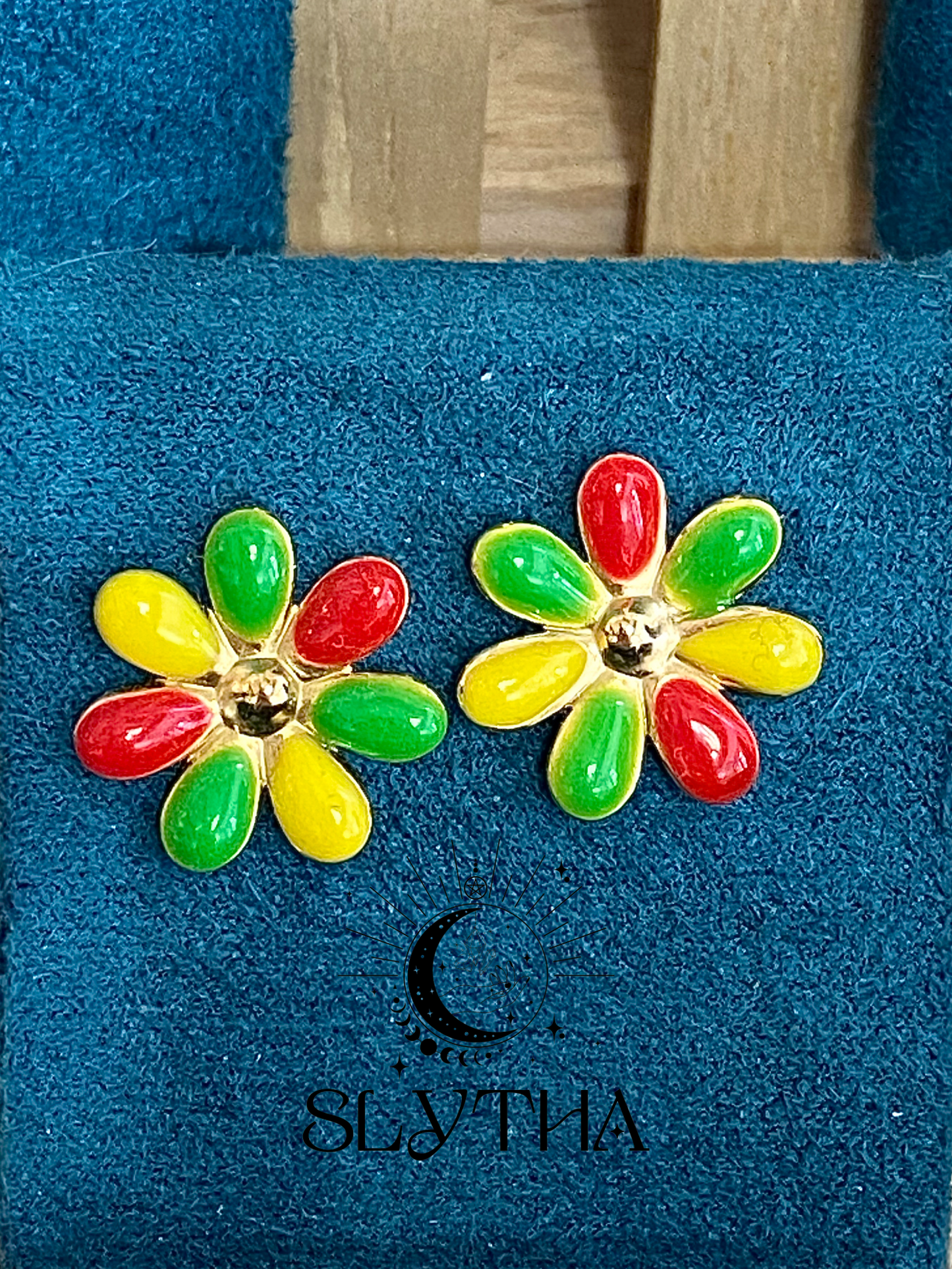 Boucles d'oreilles Fleurs en acier inoxydable