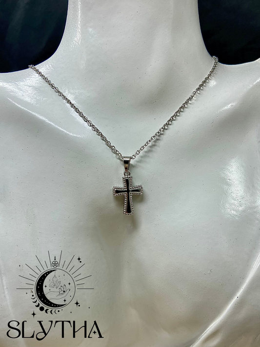 Collier Croix en acier inoxydable